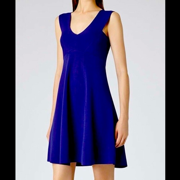 The Reiss Archive Royal Blue Jamie Knitted Dress 4 - Picture 1 of 15